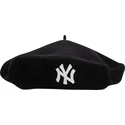 baretten-zwart-wool-beret-van-new-york-yankees-mlb-van-new-era
