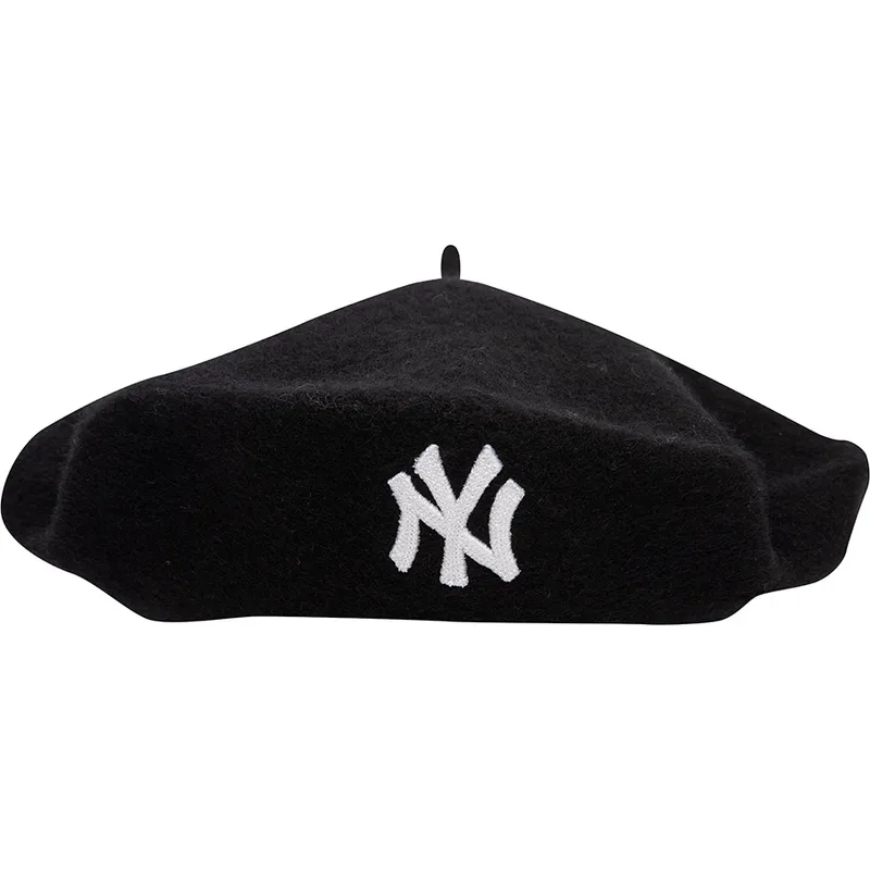 baretten-zwart-wool-beret-van-new-york-yankees-mlb-van-new-era