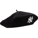 baretten-zwart-wool-beret-van-new-york-yankees-mlb-van-new-era