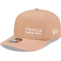 petten-gebogen-beige-snapback-9fifty-seasonal-flower-van-red-bull-racing-formula-1-van-new-era