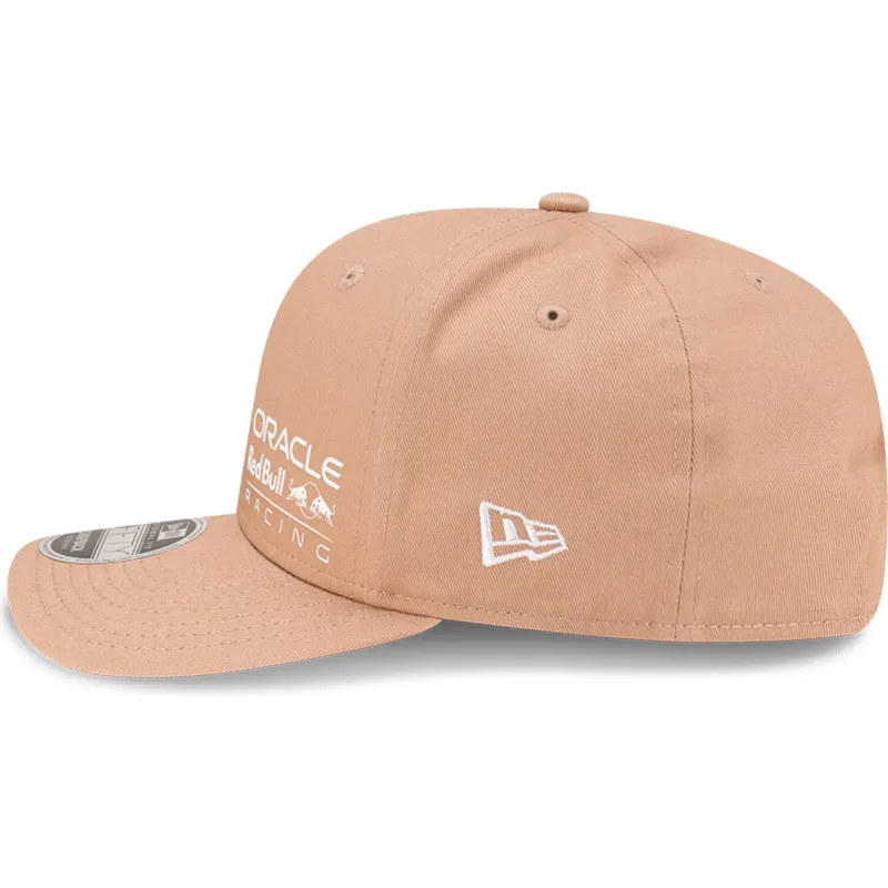 petten-gebogen-beige-snapback-9fifty-seasonal-flower-van-red-bull-racing-formula-1-van-new-era
