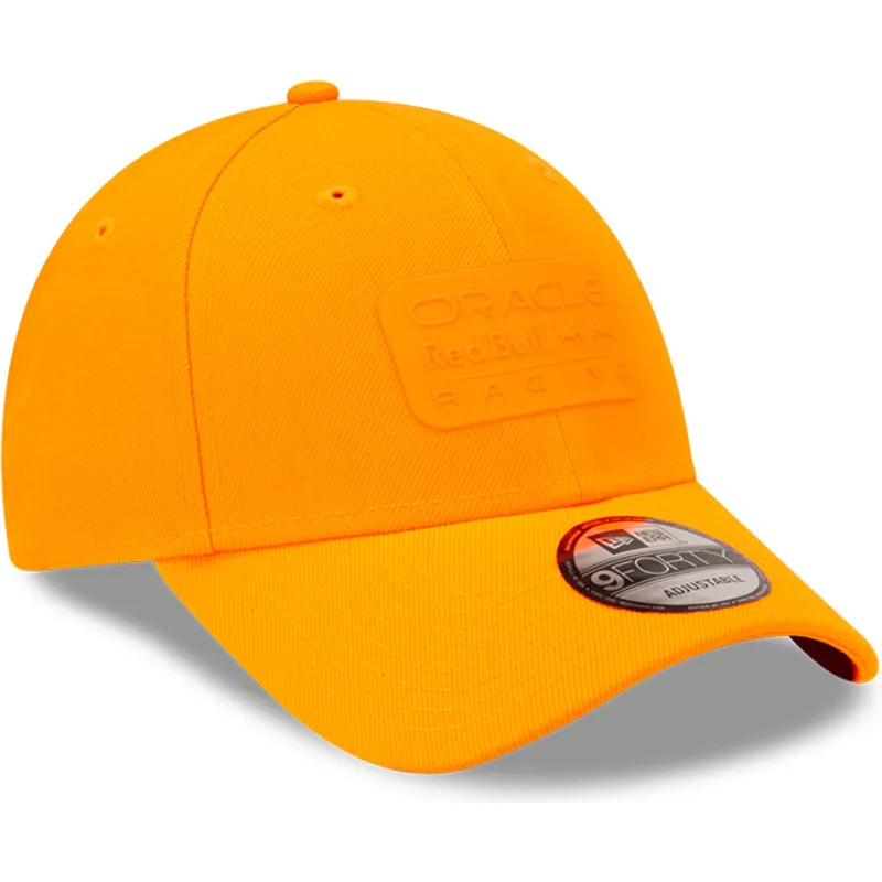 petten-gebogen-oranje-verstelbaar-9forty-neon-van-red-bull-racing-formula-1-van-new-era