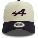 petten-gebogen-blauw-snapback-e-frame-chain-stitch-van-alpine-f1-team-formula-1-van-new-era