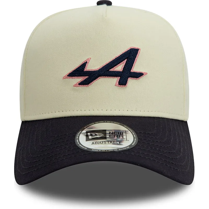 petten-gebogen-blauw-snapback-e-frame-chain-stitch-van-alpine-f1-team-formula-1-van-new-era