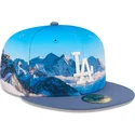petten-plat-blauw-fitted-59fifty-photoreal-van-los-angeles-dodgers-mlb-van-new-era