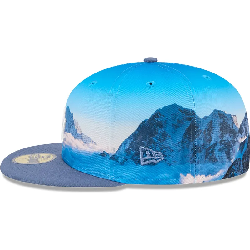 petten-plat-blauw-fitted-59fifty-photoreal-van-los-angeles-dodgers-mlb-van-new-era
