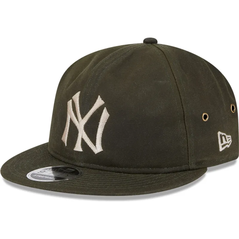 petten-plat-groen-verstelbaar-9fifty-waxed-canvas-van-new-york-yankees-mlb-van-new-era petten-plat-groen-verstelbaar-9fifty-waxed-canvas-van-new-york-yankees-mlb-van-new-era