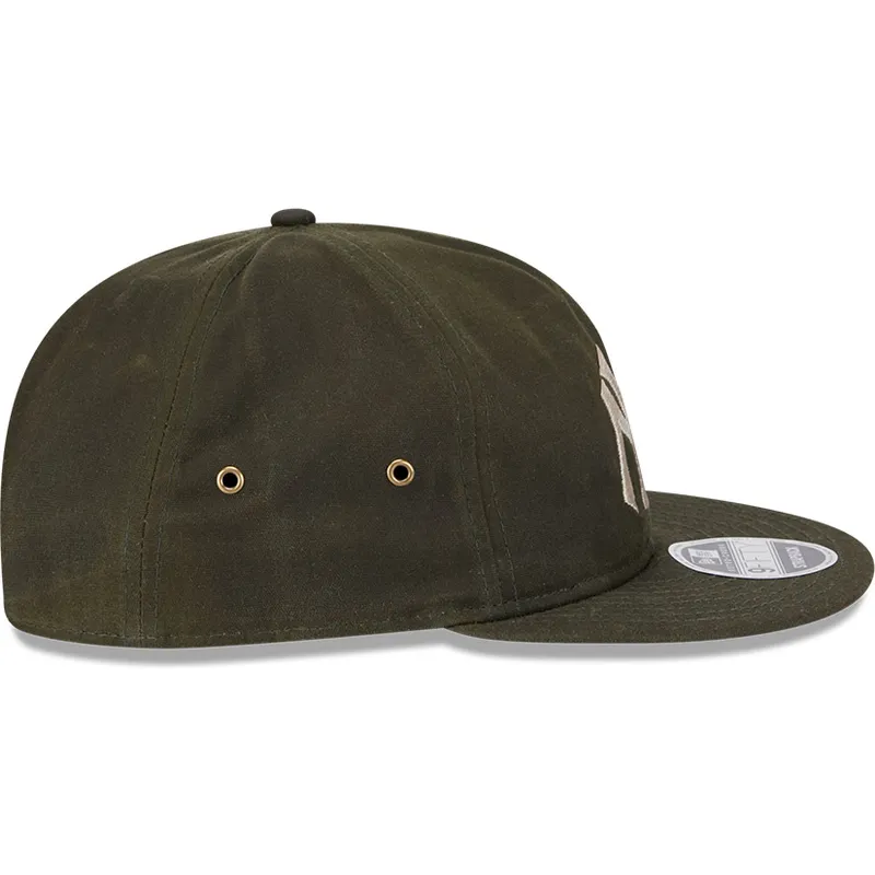 petten-plat-groen-verstelbaar-9fifty-waxed-canvas-van-new-york-yankees-mlb-van-new-era petten-plat-groen-verstelbaar-9fifty-waxed-canvas-van-new-york-yankees-mlb-van-new-era