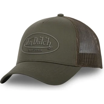 Petten gebogen groen snapback LOG07 van Von Dutch