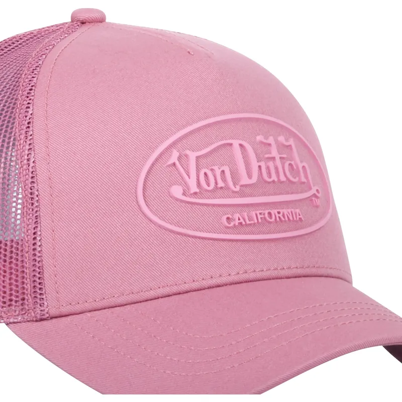 petten-gebogen-roze-snapback-log08-van-von-dutch