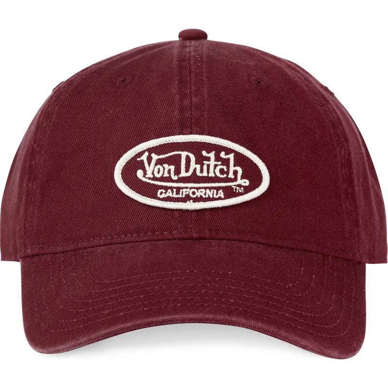 petten-gebogen-rood-verstelbaar-log-bur-van-von-dutch