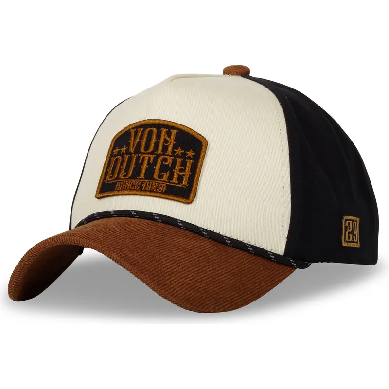 petten-gebogen-bruin-snapback-vint01-van-von-dutch