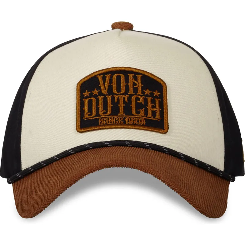 petten-gebogen-bruin-snapback-vint01-van-von-dutch