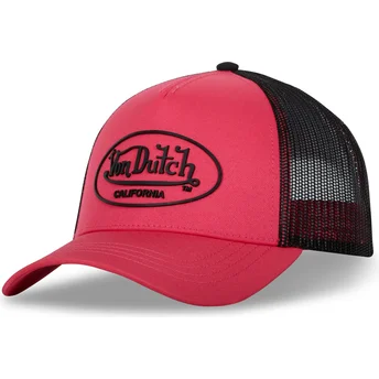 Petten gebogen roze snapback FLU P van Von Dutch