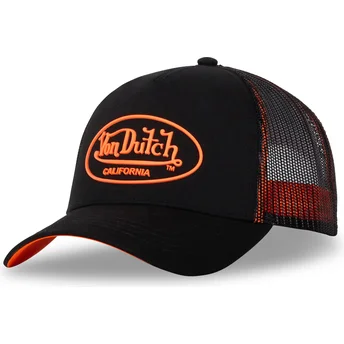 Petten gebogen zwart snapback DOM O van Von Dutch