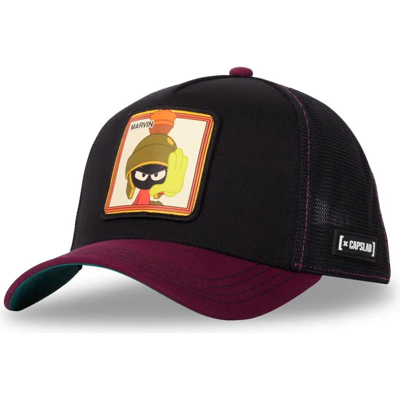 petten-gebogen-zwart-snapback-loo10-vmar-marvin-de-marsman-looney-tunes-van-capslab