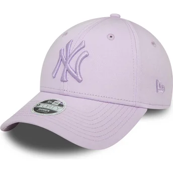 Petten gebogen paars verstelbaar 9FORTY League Essential van New York Yankees MLB van New Era