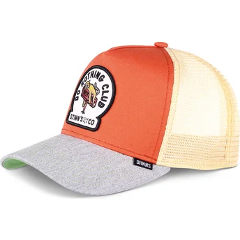 Petten gebogen meerkleurig snapback Do Nothing Club HFT DNC 1.1 van Djinns