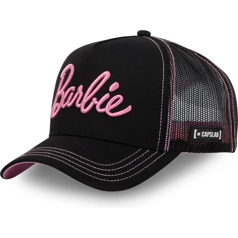 petten-gebogen-zwart-snapback-bar6-barbie-van-capslab