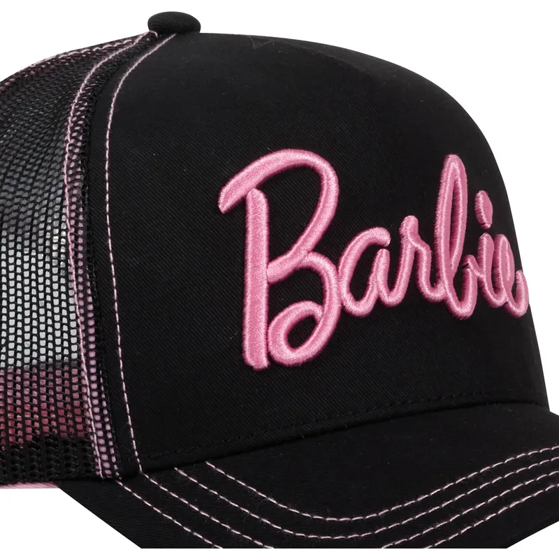 petten-gebogen-zwart-snapback-bar6-barbie-van-capslab