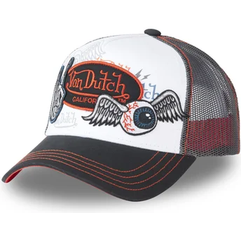 Petten gebogen meerkleurig snapback PATCHES04 van Von Dutch