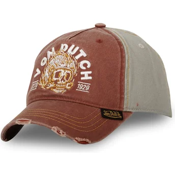 Petten gebogen bruin verstelbaar FIR CB van Von Dutch