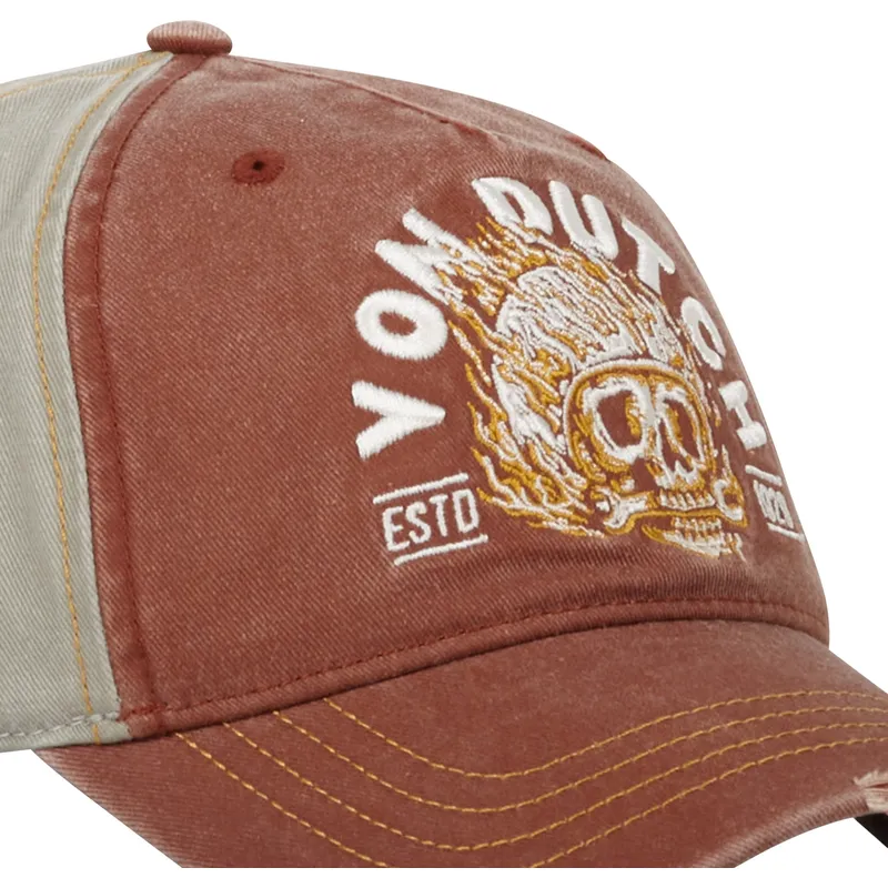 petten-gebogen-bruin-verstelbaar-fir-cb-van-von-dutch
