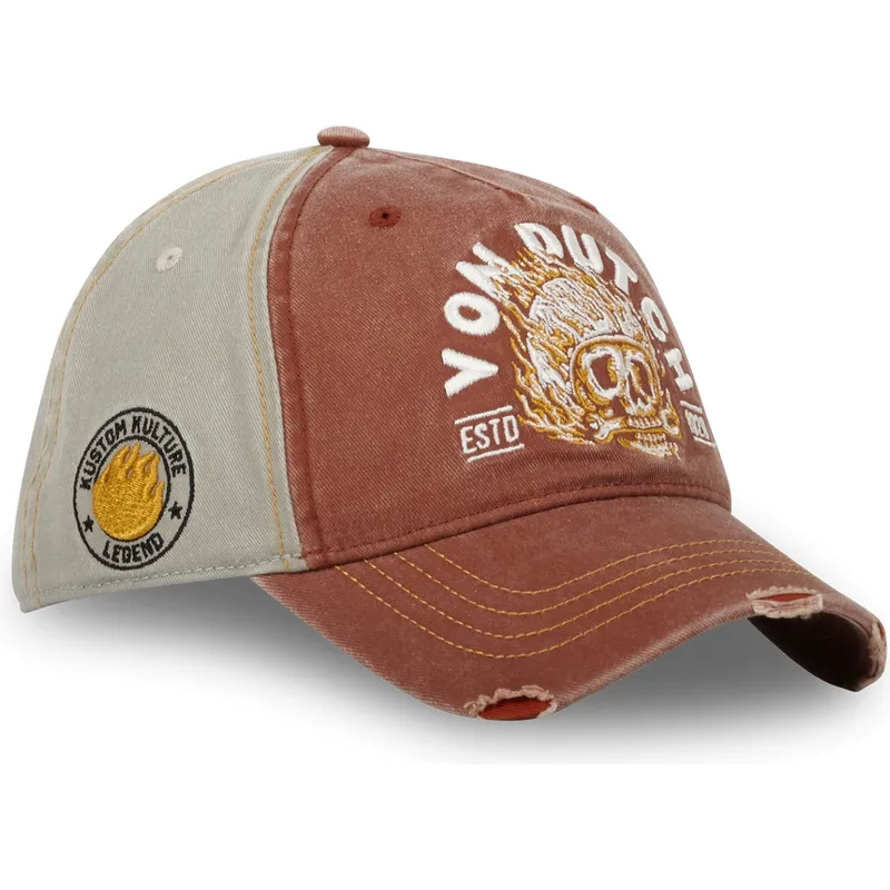petten-gebogen-bruin-verstelbaar-fir-cb-van-von-dutch