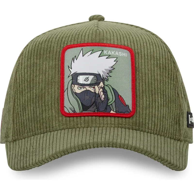 petten-gebogen-groen-snapback-ns3-cor-kakashi-hatake-naruto-van-capslab