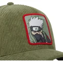 petten-gebogen-groen-snapback-ns3-cor-kakashi-hatake-naruto-van-capslab