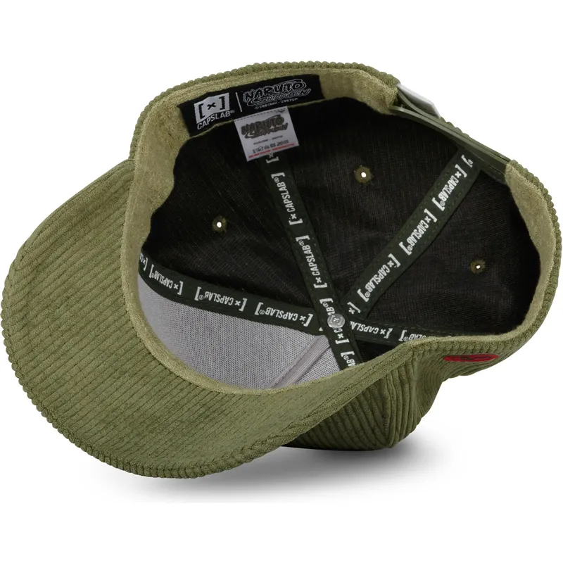 petten-gebogen-groen-snapback-ns3-cor-kakashi-hatake-naruto-van-capslab