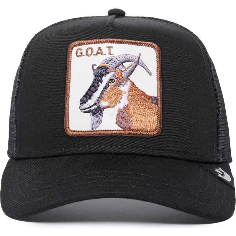 petten-gebogen-zwart-snapback-the-goat-the-farm-van-goorin-bros