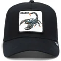 petten-gebogen-zwart-snapback-deadly-the-deadliest-scorpion-the-farm-van-goorin-bros