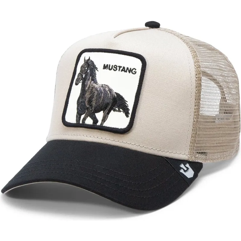 petten-gebogen-beige-snapback-the-mustang-the-farm-van-goorin-bros petten-gebogen-beige-snapback-the-mustang-the-farm-van-goorin-bros