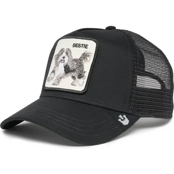 Petten gebogen zwart snapback The Bestie Dog The Farm van Goorin Bros.