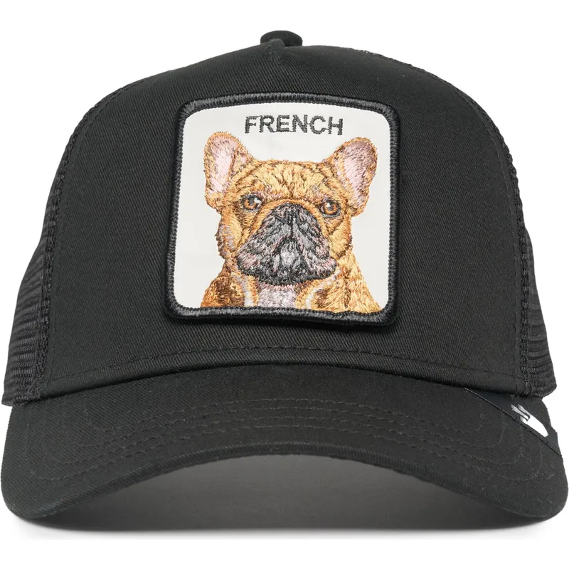 petten-gebogen-zwart-snapback-the-french-frenchie-the-farm-van-goorin-bros
