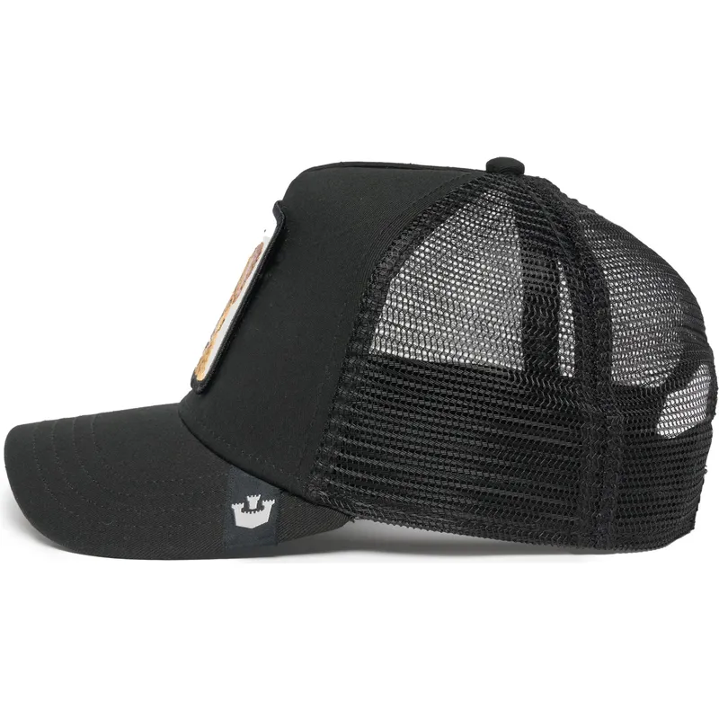 petten-gebogen-zwart-snapback-the-french-frenchie-the-farm-van-goorin-bros