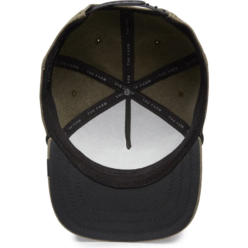 petten-gebogen-groen-snapback-foxy-duck-canvas-the-farm-van-goorin-bros