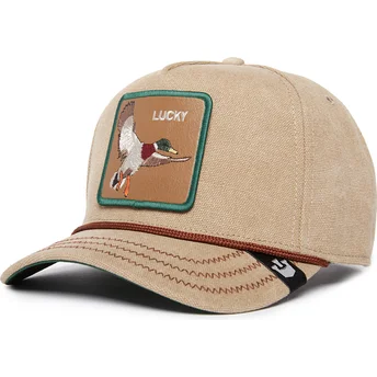 petten-gebogen-beige-snapback-lucky-duck-canvas-the-farm-van-goorin-bros