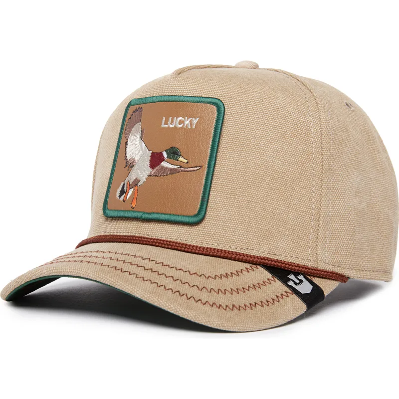 petten-gebogen-beige-snapback-lucky-duck-canvas-the-farm-van-goorin-bros