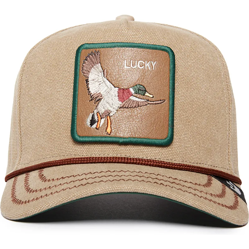 petten-gebogen-beige-snapback-lucky-duck-canvas-the-farm-van-goorin-bros