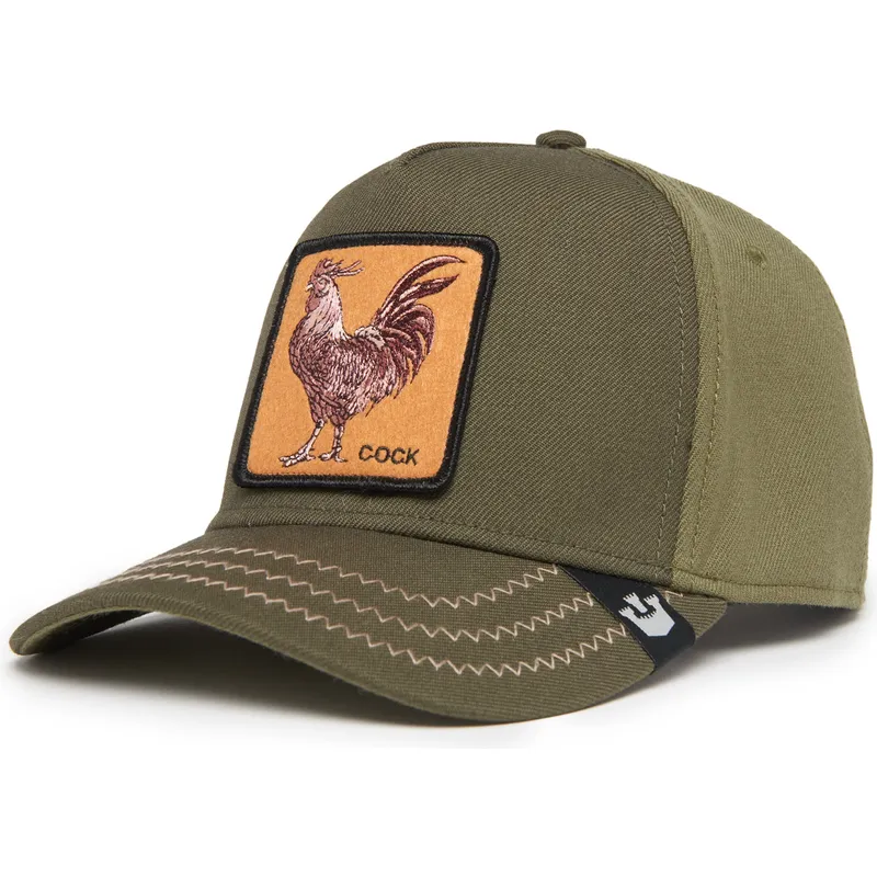 petten-gebogen-groen-snapback-cock-field-100-all-season-wool-the-farm-van-goorin-bros