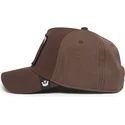 petten-gebogen-bruin-snapback-dark-horse-field-100-all-season-wool-the-farm-van-goorin-bros