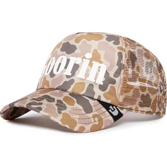 Petten gebogen camouflage snapback Camo Crush Insider Club The Farm van Goorin Bros.