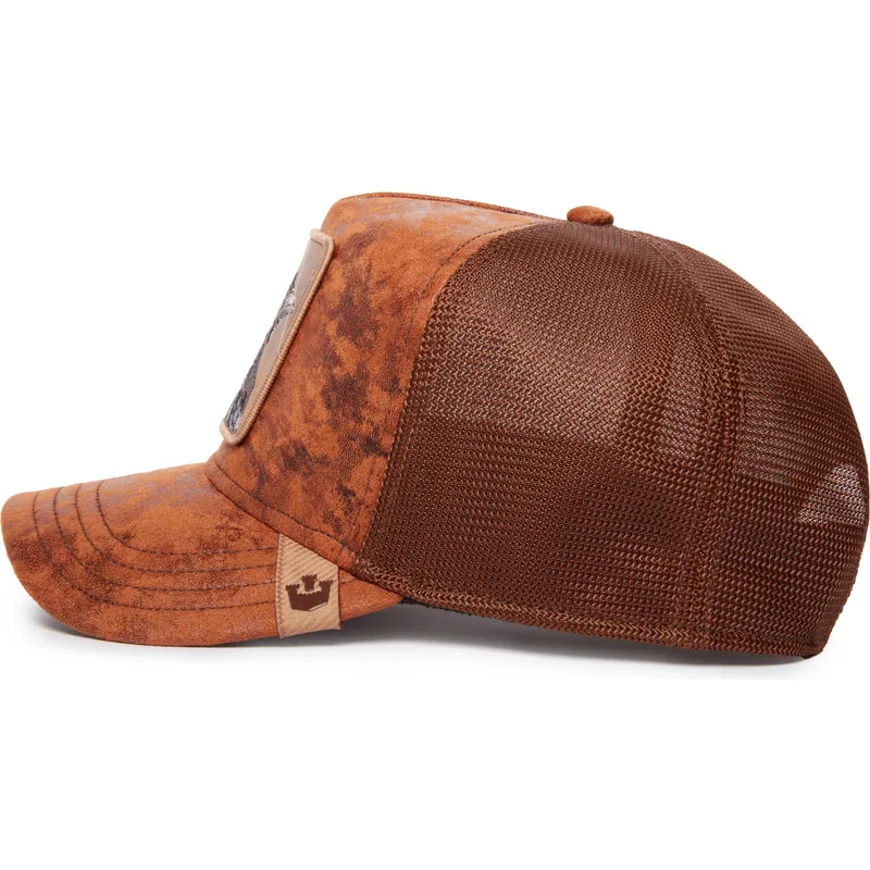 petten-gebogen-bruin-snapback-danger-crow-the-farm-van-goorin-bros