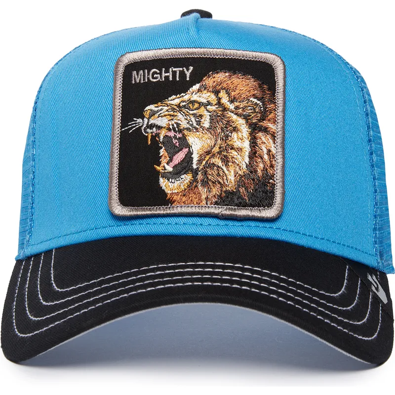 petten-gebogen-blauw-snapback-mighty-lion-fan-the-farm-van-goorin-bros petten-gebogen-blauw-snapback-mighty-lion-fan-the-farm-van-goorin-bros