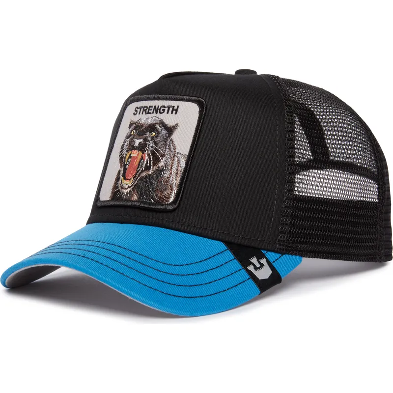 petten-gebogen-zwart-snapback-strength-panther-fan-the-farm-van-goorin-bros petten-gebogen-zwart-snapback-strength-panther-fan-the-farm-van-goorin-bros