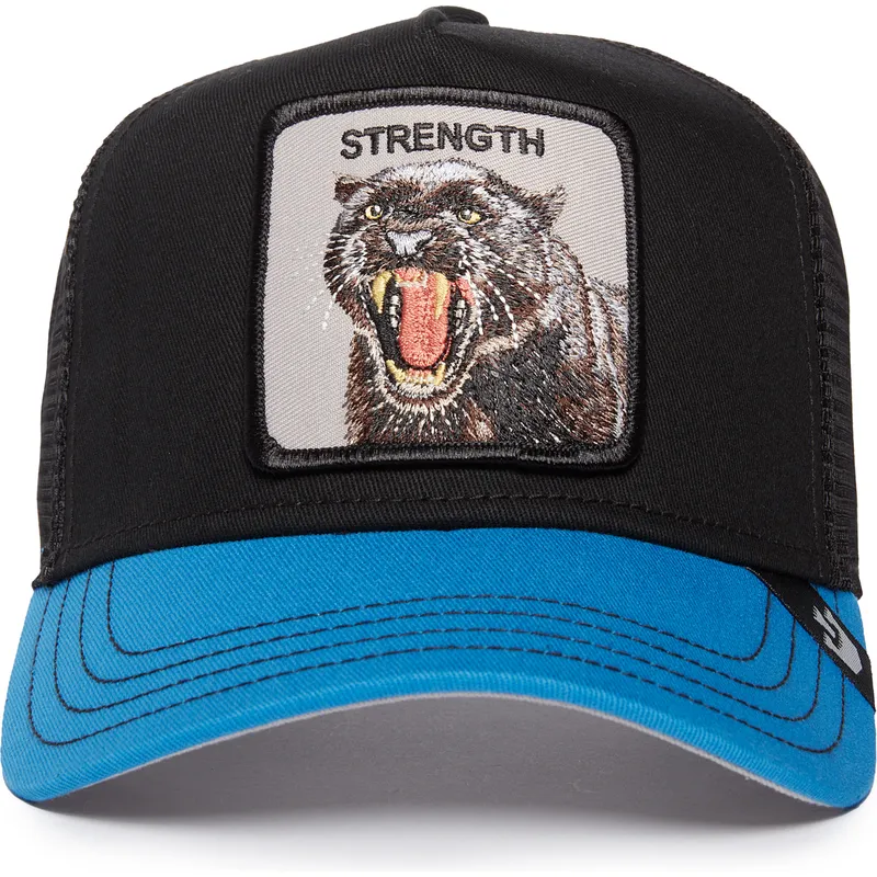 petten-gebogen-zwart-snapback-strength-panther-fan-the-farm-van-goorin-bros petten-gebogen-zwart-snapback-strength-panther-fan-the-farm-van-goorin-bros