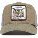 petten-gebogen-meerkleurig-snapback-wise-ass-moon-owl-uk-plaid-the-farm-van-goorin-bros