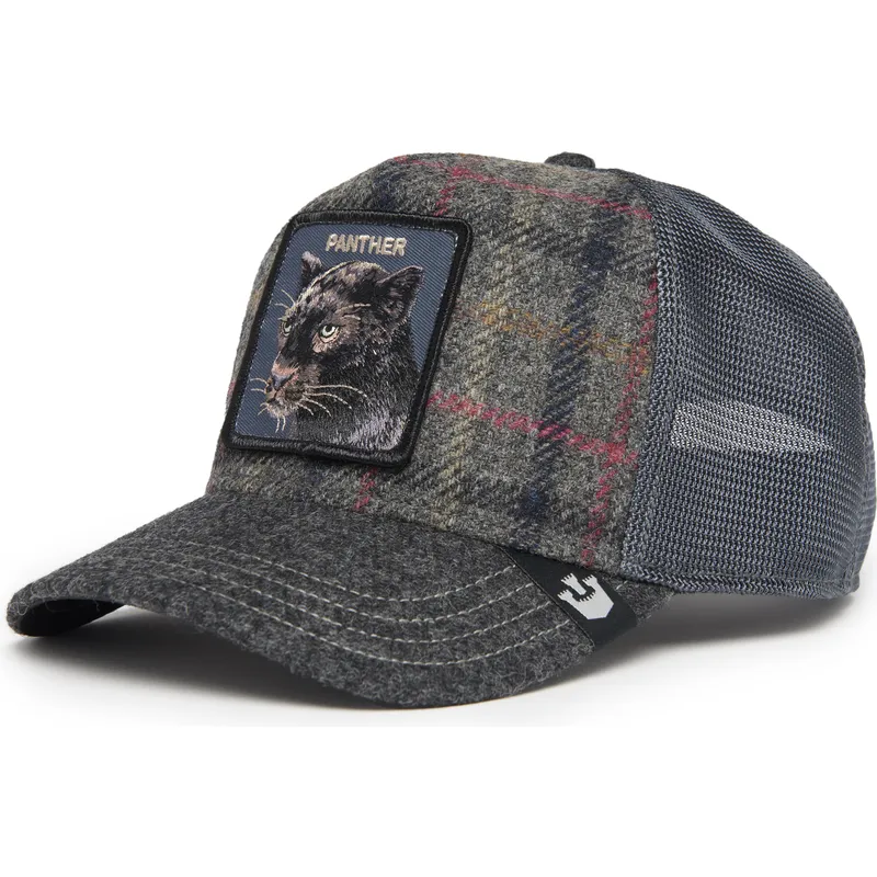 petten-gebogen-grijs-snapback-moon-panther-uk-plaid-the-farm-van-goorin-bros